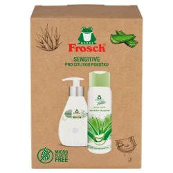 Sprava darekov Frosch Sensitive, Aloe Vera, sprchov gl a tekut mydlo, 2x 300 ml