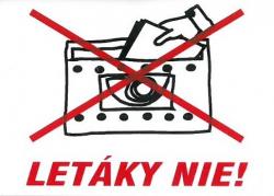 Letky nie! 70x50mm - samolepka