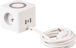 Kbel Strend Pro, predlovac, tvar kocka, USB-C + A, bezdrtov nabjanie, 1,4 m, Wireles