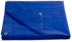 Plachta Tarpaulin Standard 3x4, zakrvacia, 80 g/m2, modr, s okami