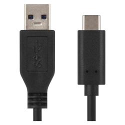 Nabjac a dtov kbel USB-A 3.0 / USB-C 3.1, Quick Charge, 1 m, ierny