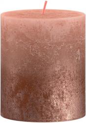 Svieka Bolsius Rustic, valcov, Vianoce, Sunset Creamy Caramel+ Copper, 80/68 mm