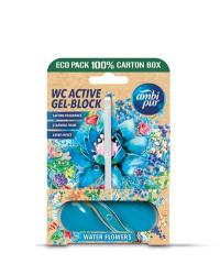 Ambipur WC Active gel-blok vodn kvety 45g