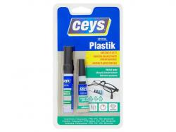 Lepidlo Ceys SPECIAL PLASTIK, na obtiane plasty, sekundov, 3 g + 4 ml