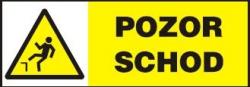 Pozor schod -
samolepka 210x74mm